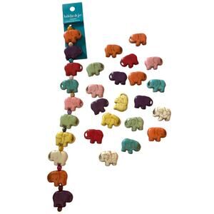 Hildie & Jo 29 Natural Turquoise Stone Elephant Beads NEW